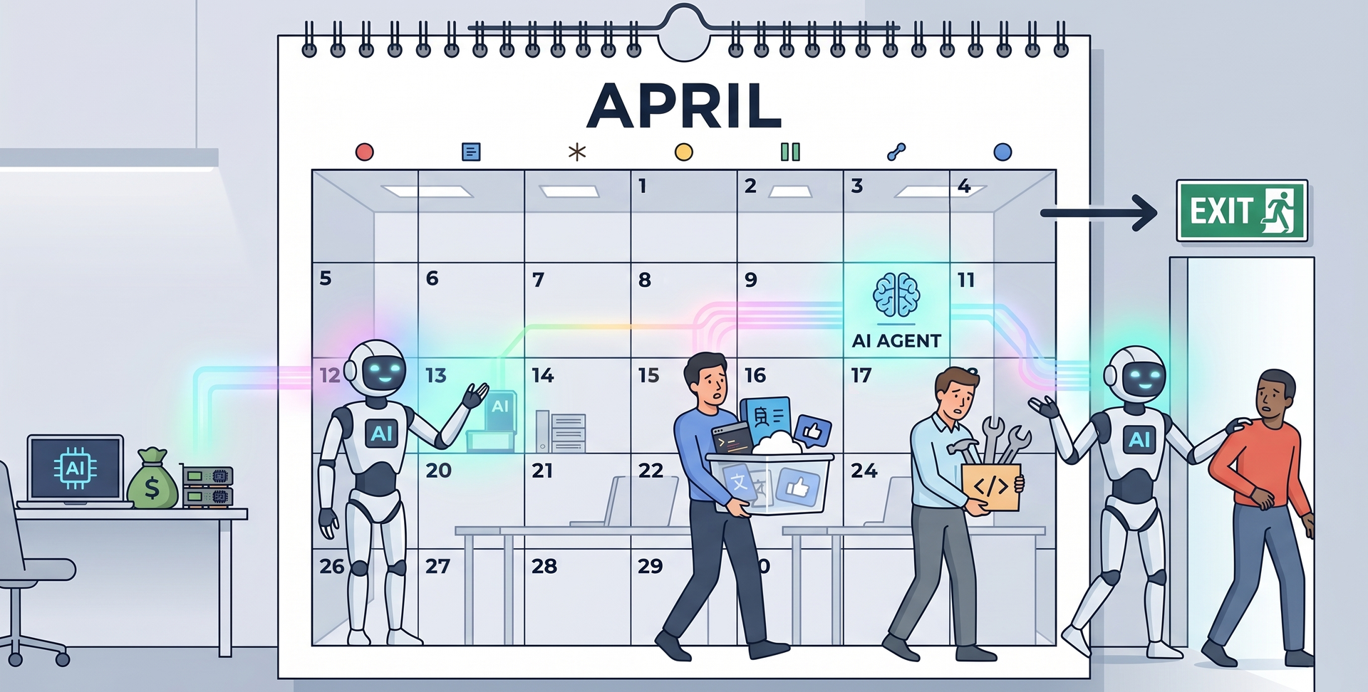 AI-Fueled April Layoffs Jump 38%