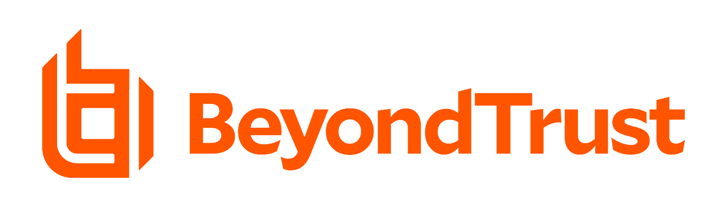 BeyondTrust logo with orange lock-style icon and wordmark on a transparent background.