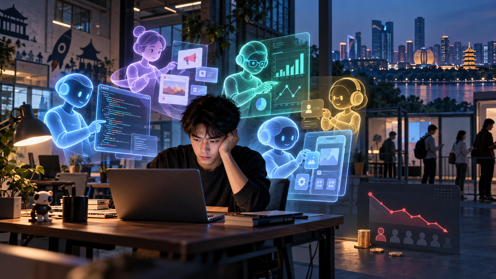 AI Powers China's Solo Boom, but Sales Lag