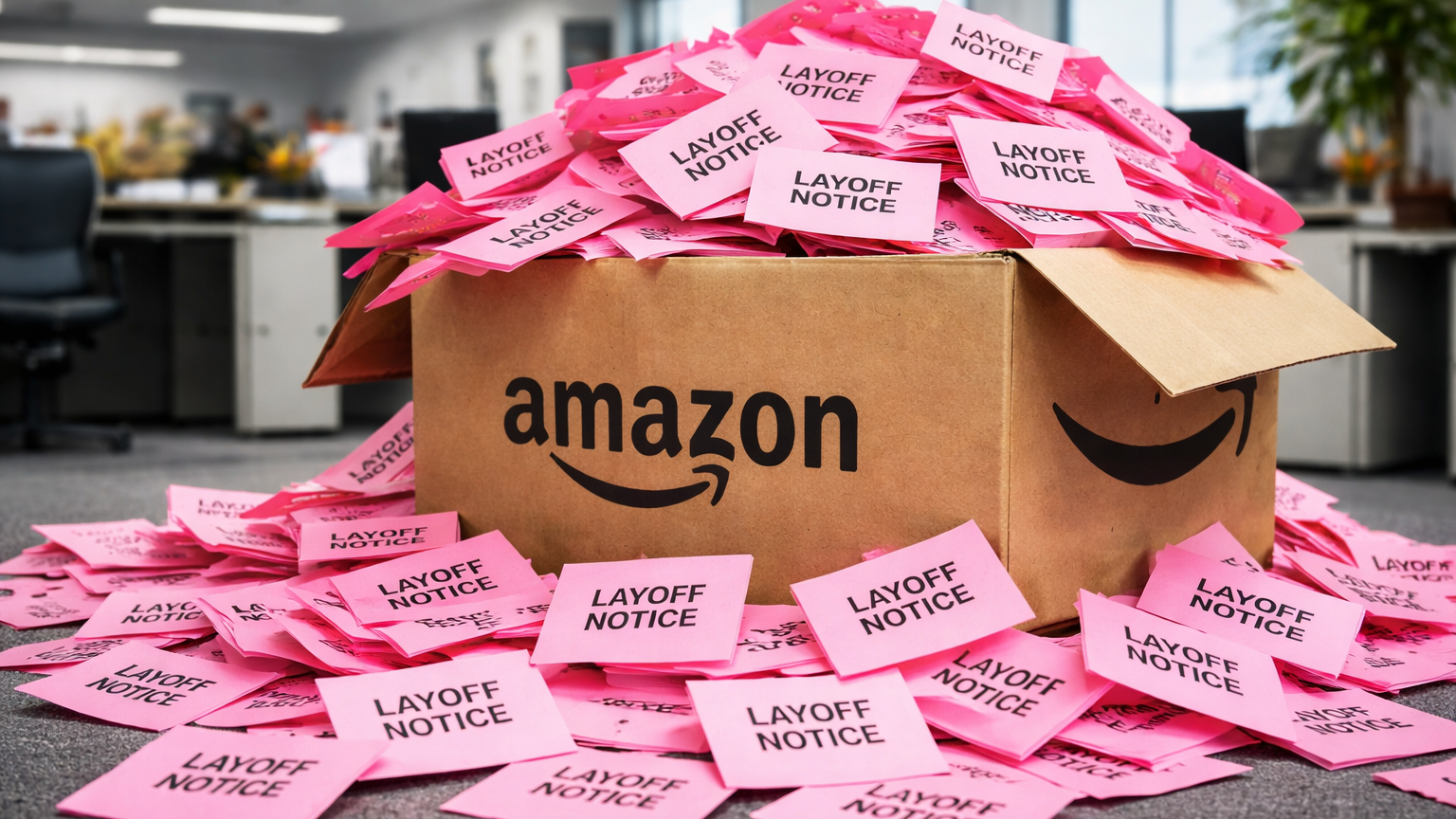 Amazon's Latest Delivery: 14,000 Pink Slips
