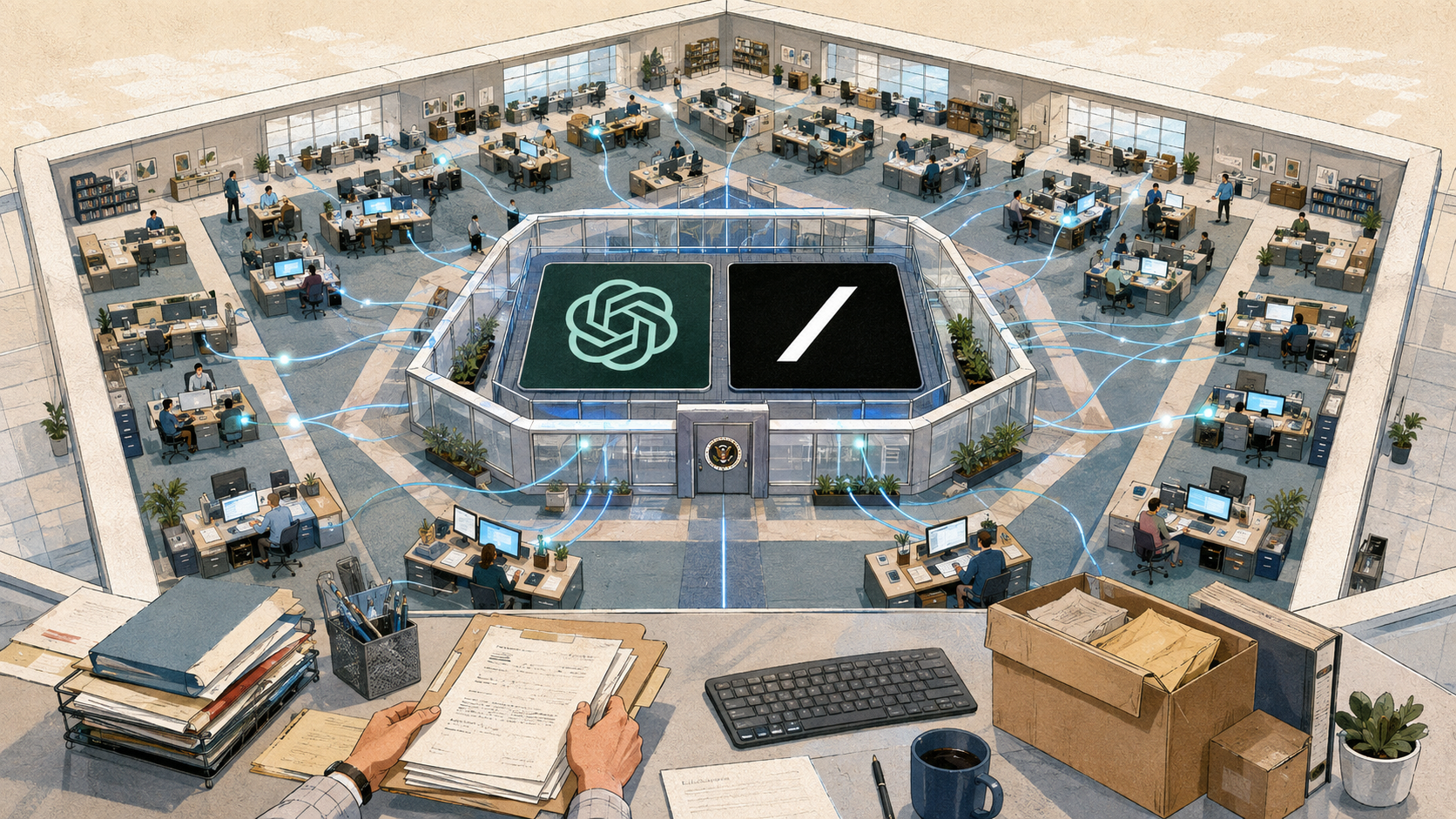 Pentagon Deploys ChatGPT and Grok to 3M Personnel