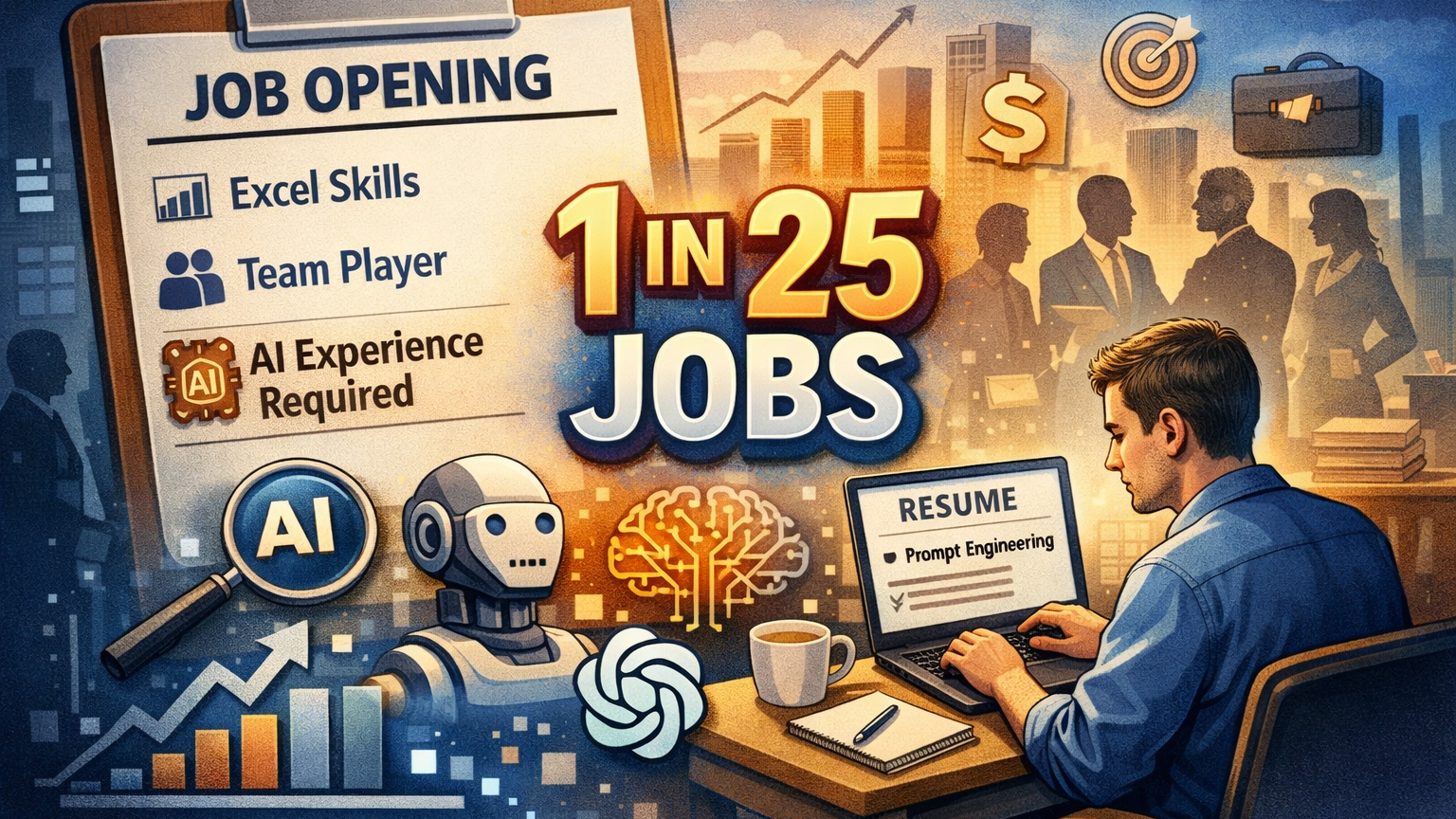 AI Know-How Now a Prerequisite in 1 in 25 Jobs