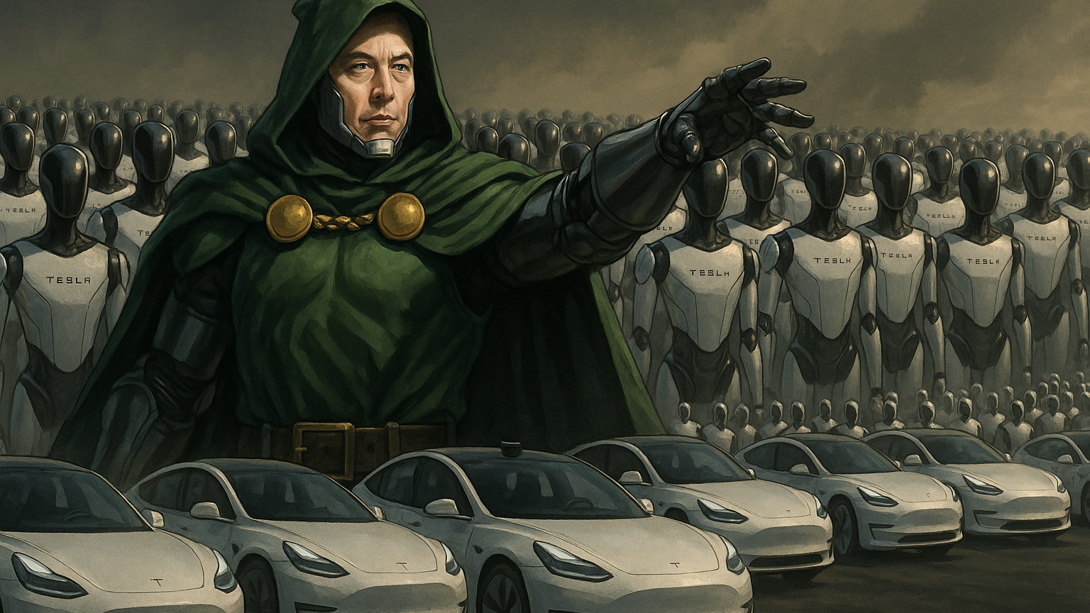 Musk's Dr. Doom Pay Package Targets 'Robot Army' Control