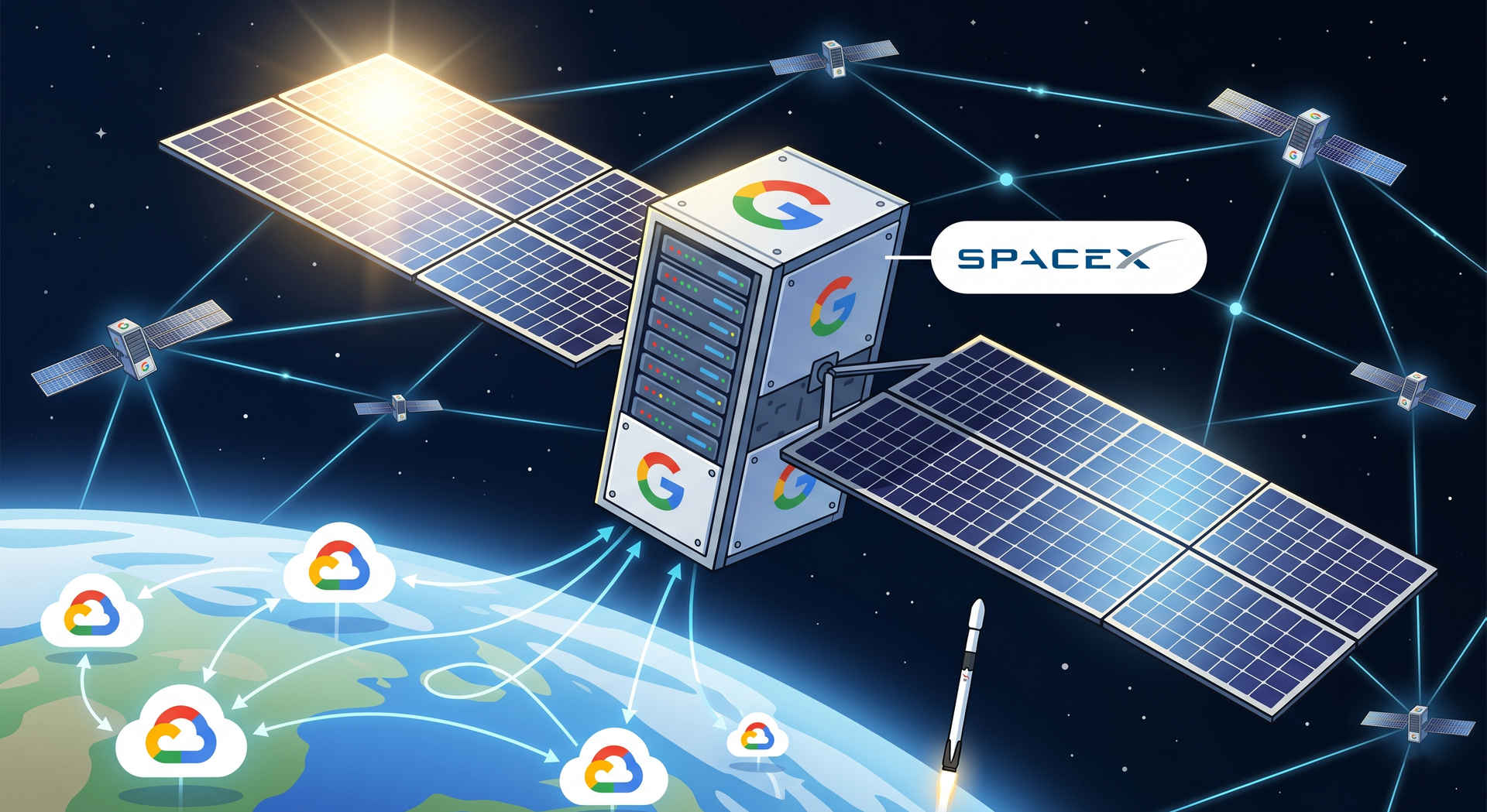 SpaceX, Google Plot Racks in the Sky