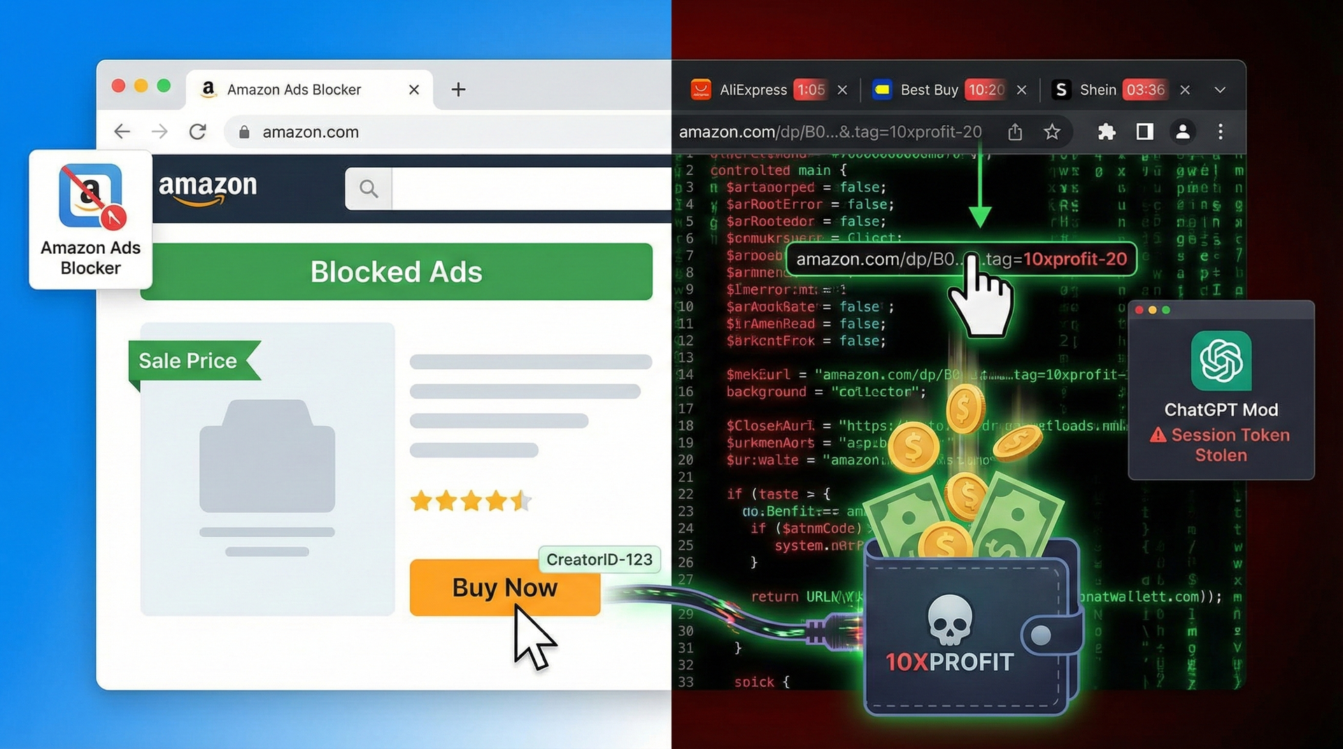 Fake Amazon Ad Blocker Steals Your Affiliate Cash