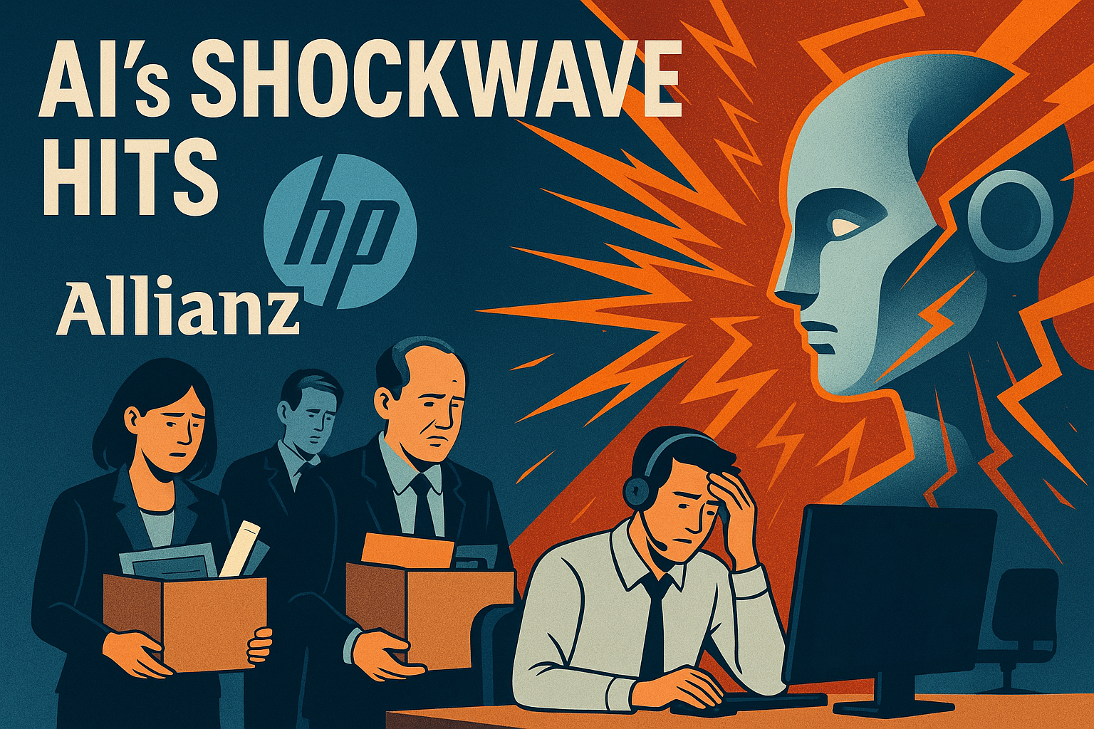 HP, Allianz Slash Jobs As AI's Shockwave Hits
