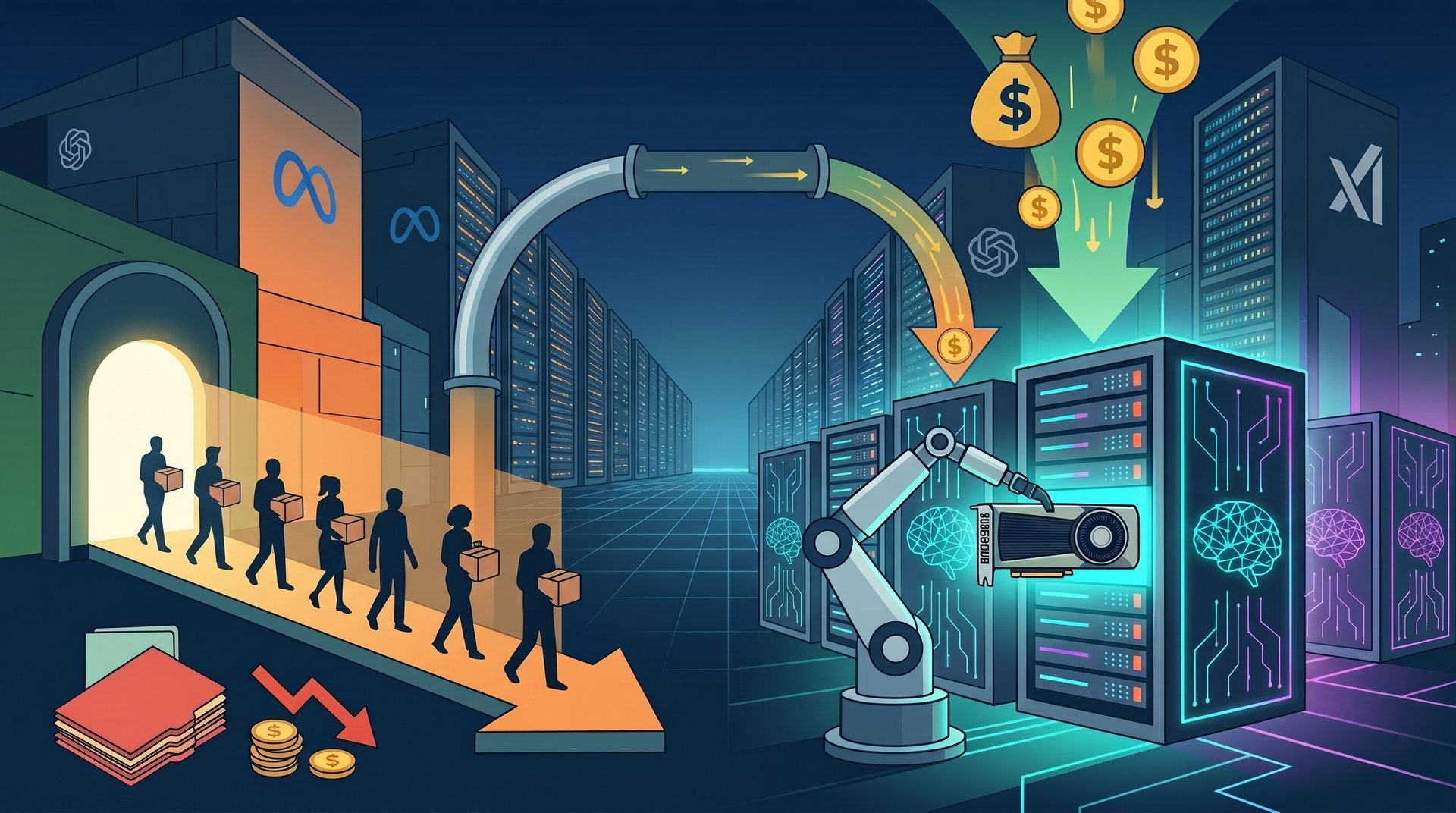 Oracle Sheds 21K Jobs to Feed AI Push