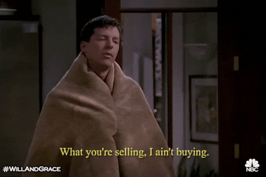 I Don't Believe You Sean Hayes GIF