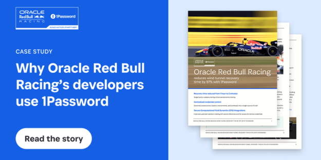 Oracle Red Bull Racing and 1Password Oracle Red Bull Racing and 1Password