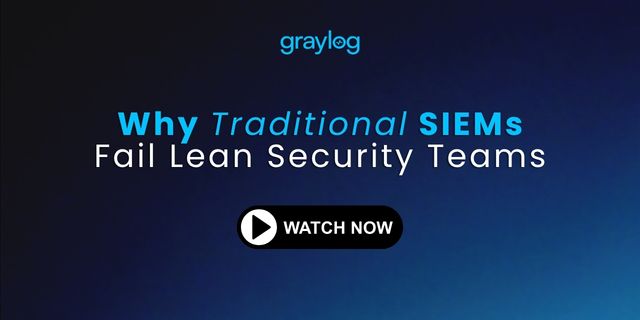 Traditional SIEMs fail lean security teams Traditional SIEMs fail lean security teams