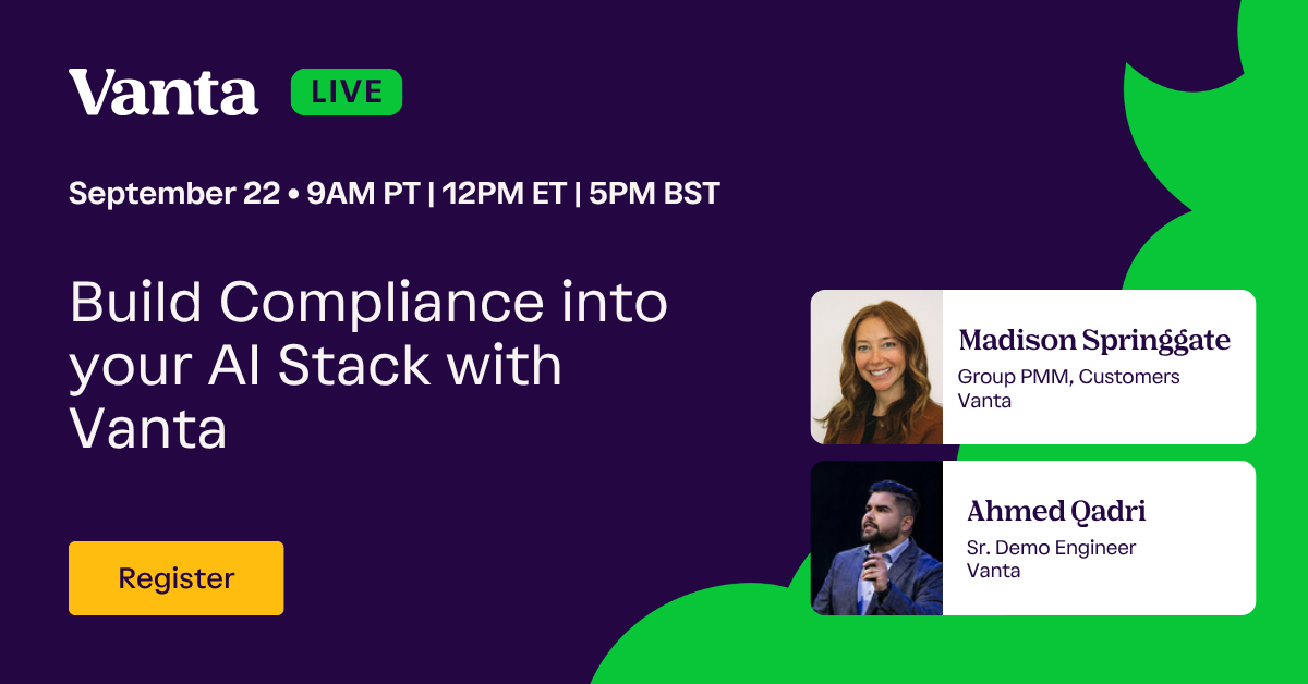 Build compliance into your AI stack Build compliance into your AI stack