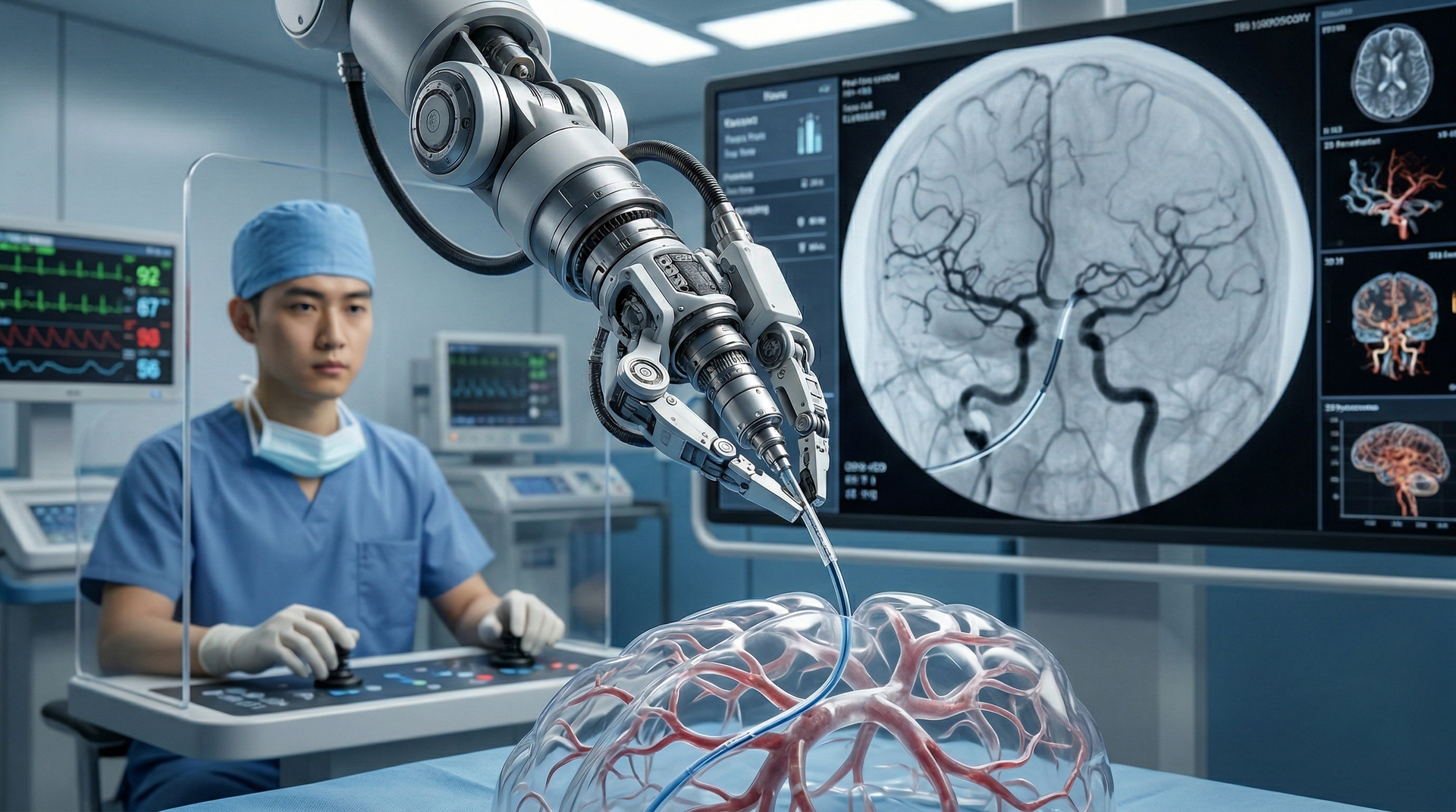 Chinese Robot Cuts Cerebral Angiography Time by Nearly 30%