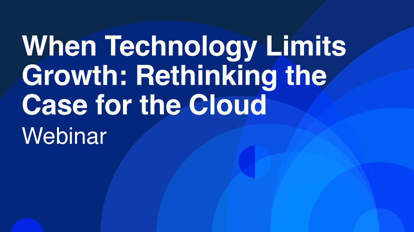 When Technology Limits Growth: Rethinking the Case for the Cloud
