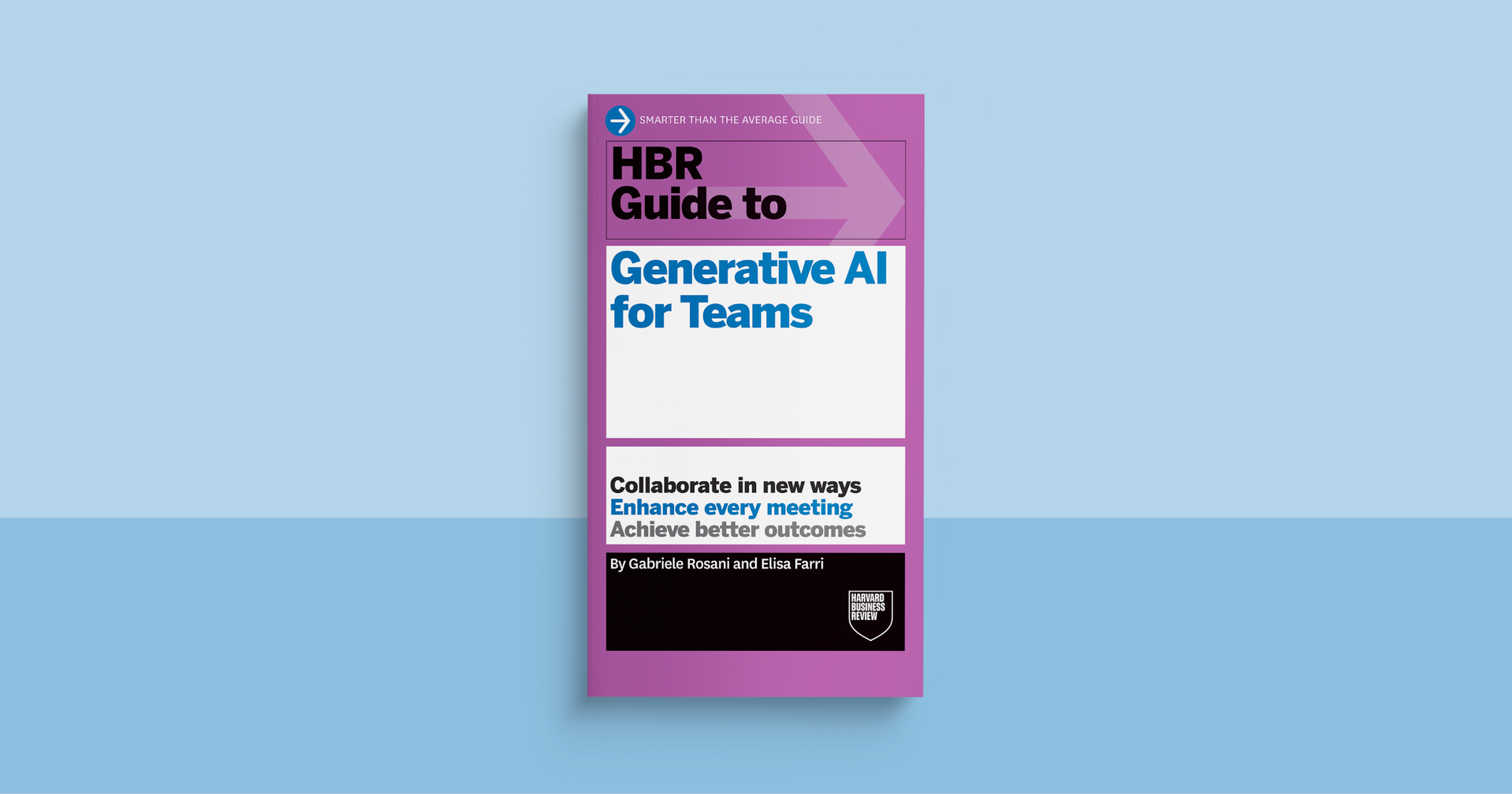 Book cover titled HBR Guide to Generative AI for Teams by Gabriele Rosani and Elisa Farri.