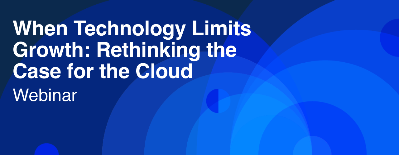 When Technology Limits Growth: Rethinking the Case for the Cloud