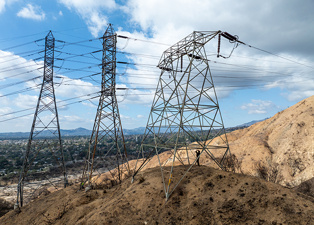 Photo of Edison electricity towers
