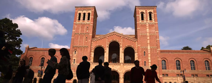 The UCLA campus by Royce Hall.