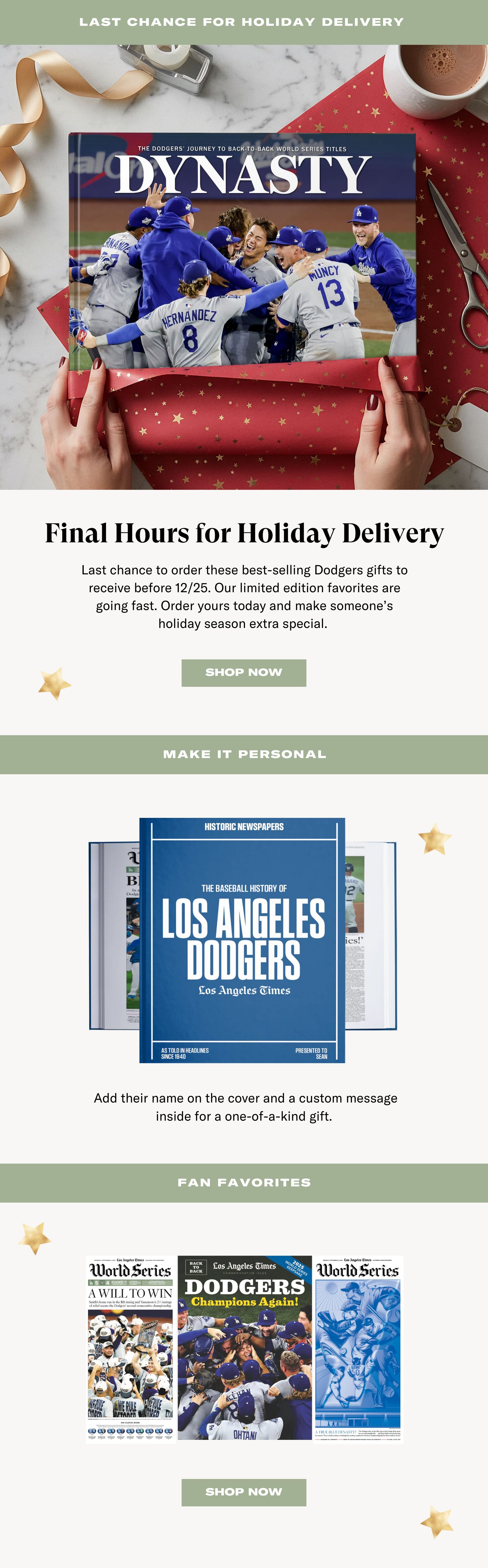 ORDER TODAY TO RECEIVE BEFORE 12/25 ORDER TODAY TO RECEIVE BEFORE 12/25