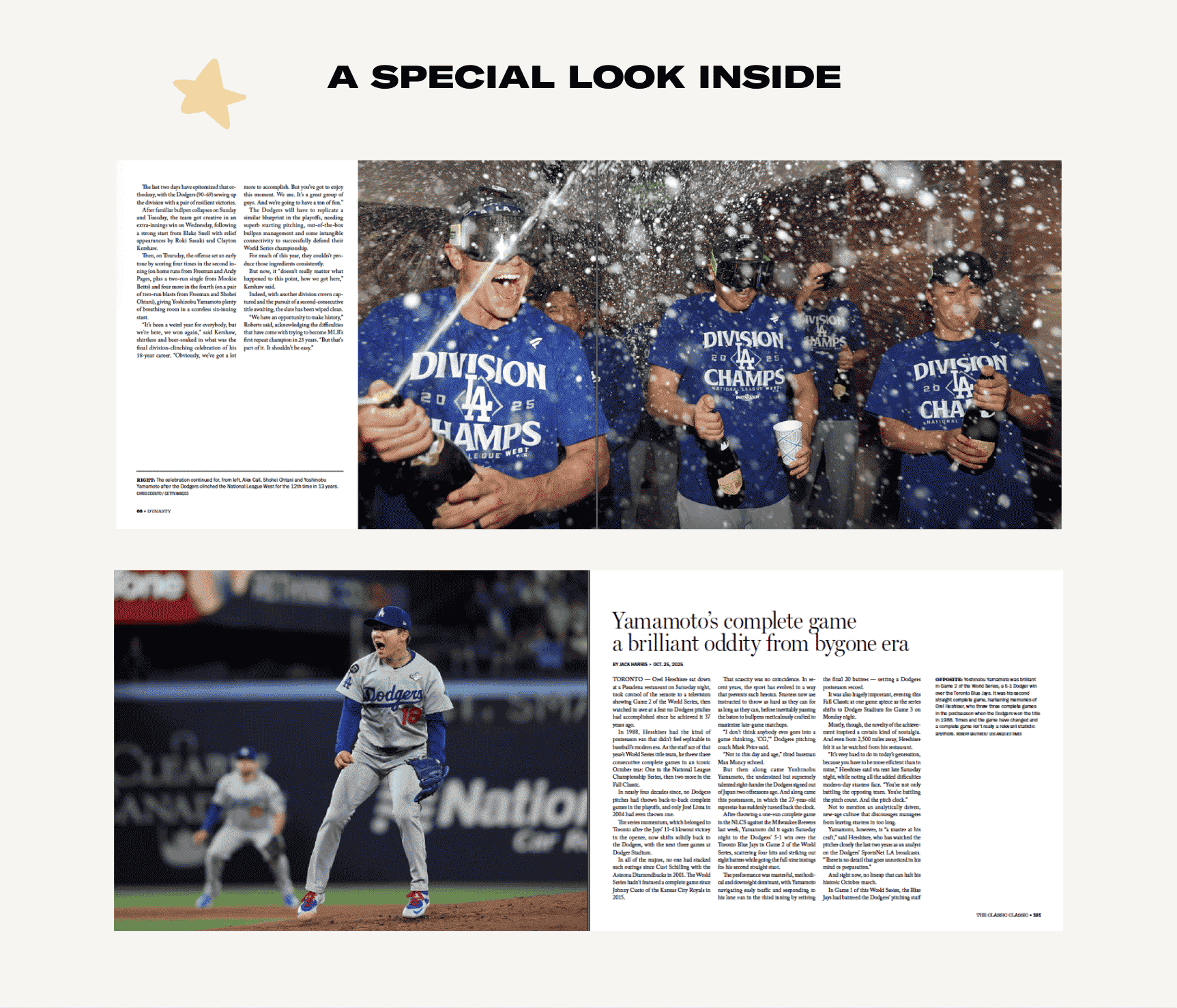 A SPECIAL LOOK INSIDE A SPECIAL LOOK INSIDE