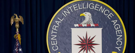 The seal of the Central Intelligence Agency in its headquarters in Langley, Va. 