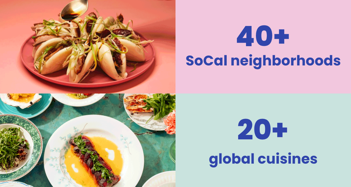 40+ SoCal neighborhoods | 20+ global cuisines 