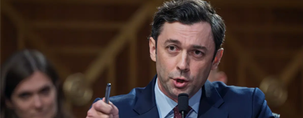 Georgia Sen. Jon Ossoff speaks at a hearing in July.