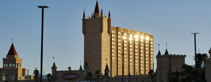 The exterior of Whiskey Pete's Hotel and Casino in July. The property is currently closed. The exterior of Whiskey Pete's Hotel and Casino in July. The property is currently closed.