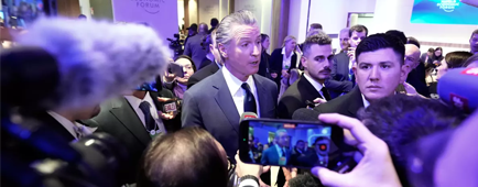 Gov. Gavin Newsom talking to the media Gov. Gavin Newsom talking to the media