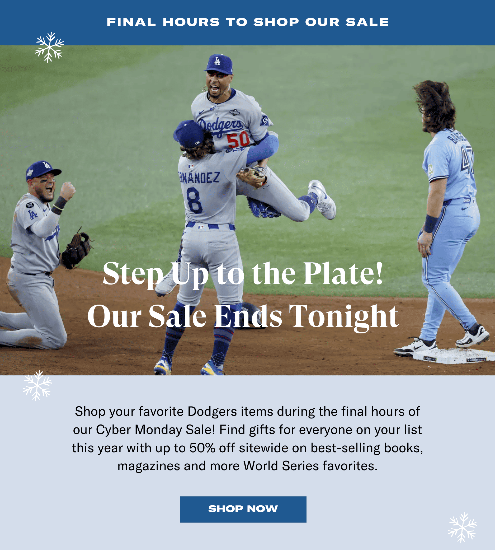 FINAL HOURS TO SHOP OUR SALE