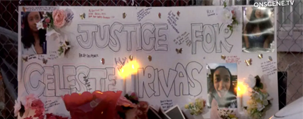 A vigil in Lake Elsinore to remember Celeste Rivas Hernandez. A vigil in Lake Elsinore to remember Celeste Rivas Hernandez.