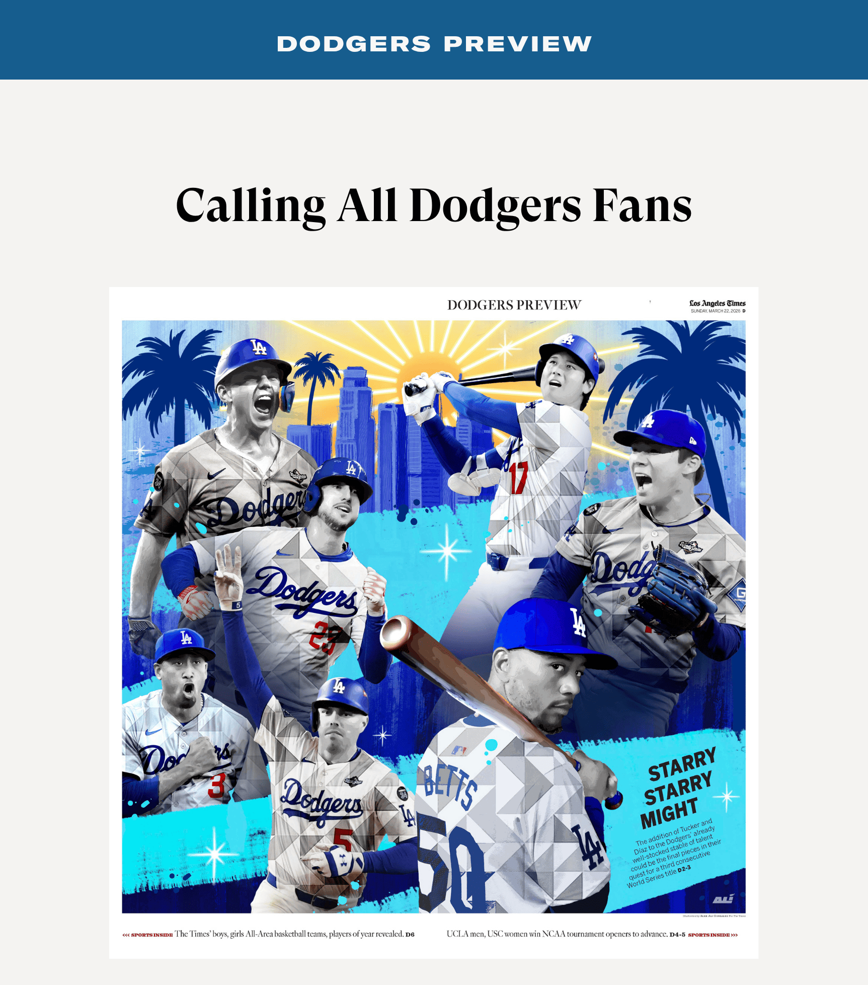 Dodgers Preview - Callng All Dodgers Fans