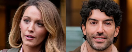 Two actors are captured by cameras on courthouse steps.