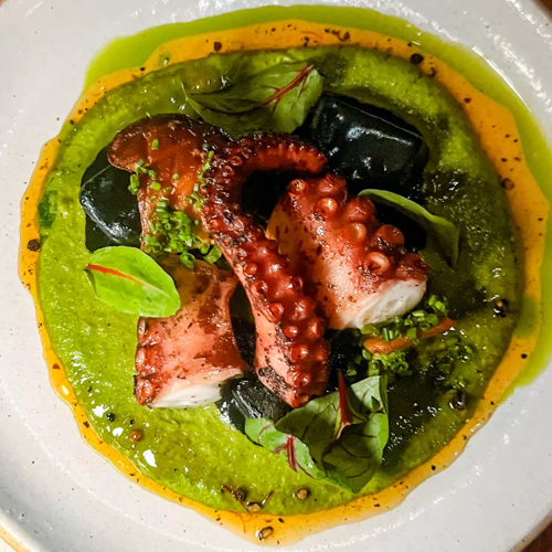 Meditteranean octopus dish from Verse restaurant.