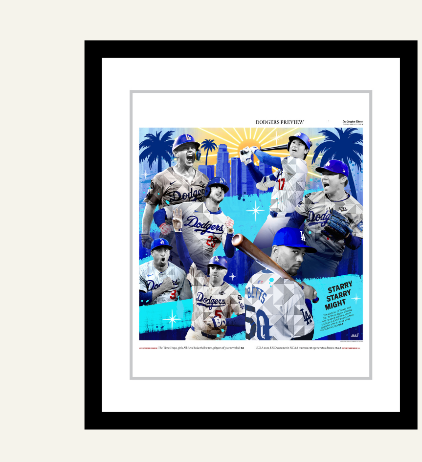 Dodgers Framed Poster Dodgers Framed Poster