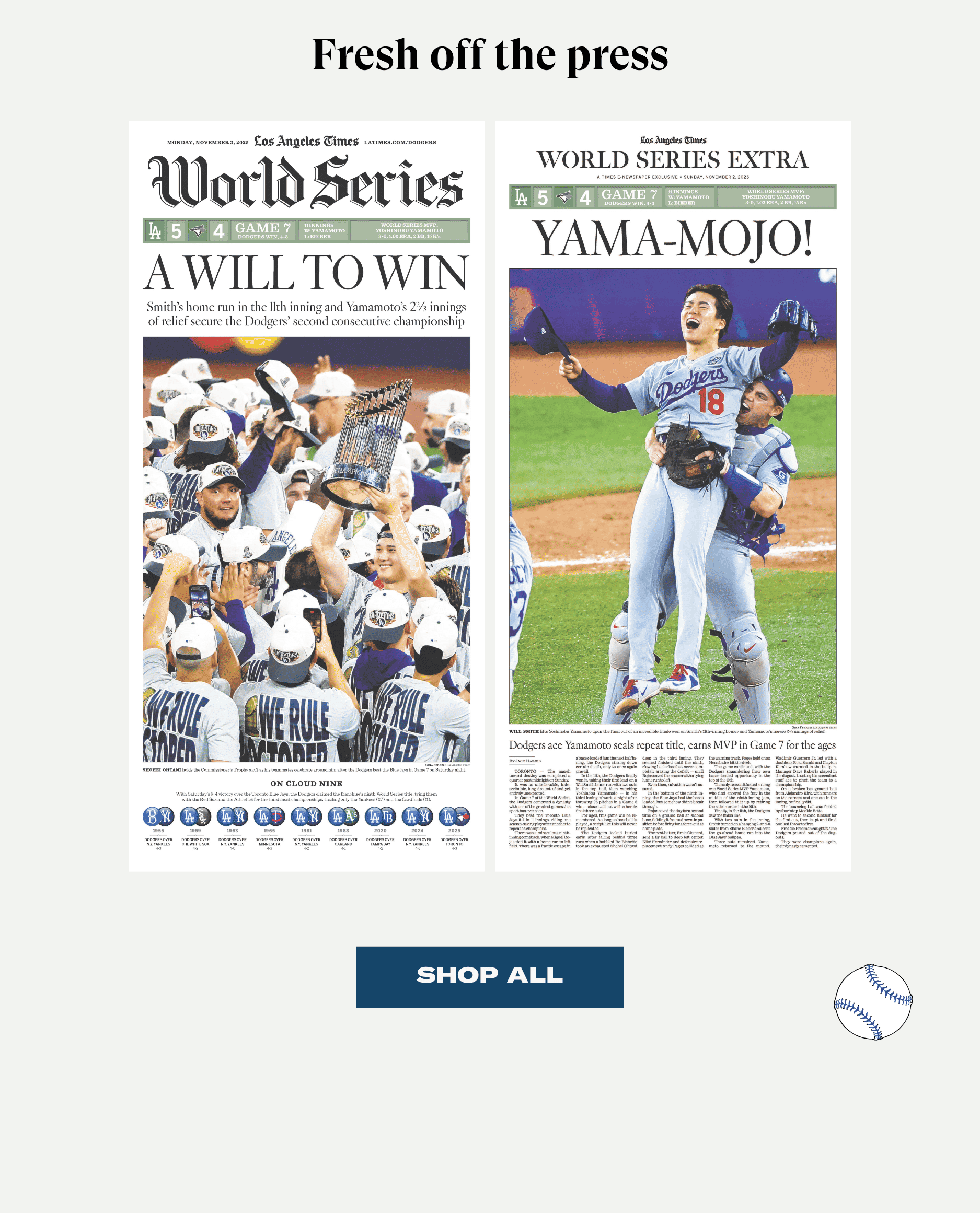 Fresh off the press - SHOP ALL Fresh off the press - SHOP ALL