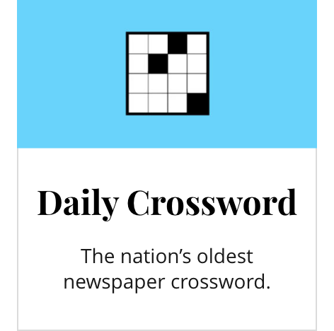 Daily Crossword | The nation's oldest newspaper crossword.
