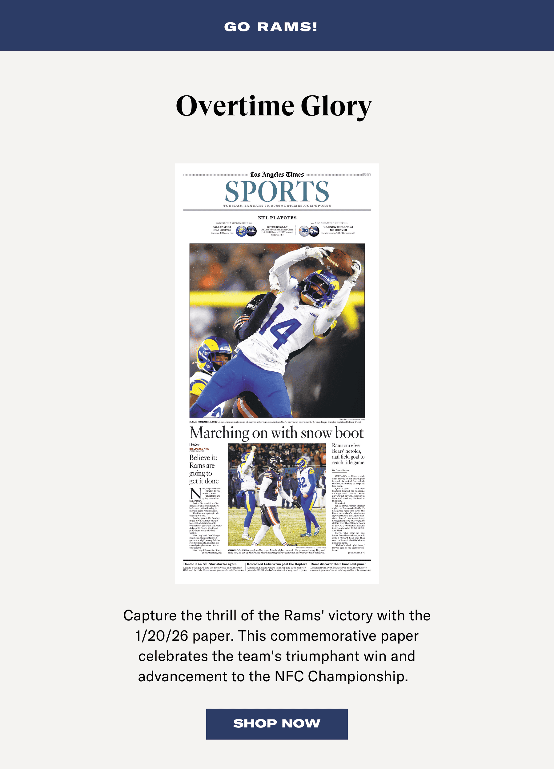 GO RAMS - Overtime Glory