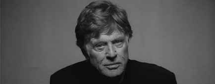 Robert Redford looks into the camera. Robert Redford looks into the camera.