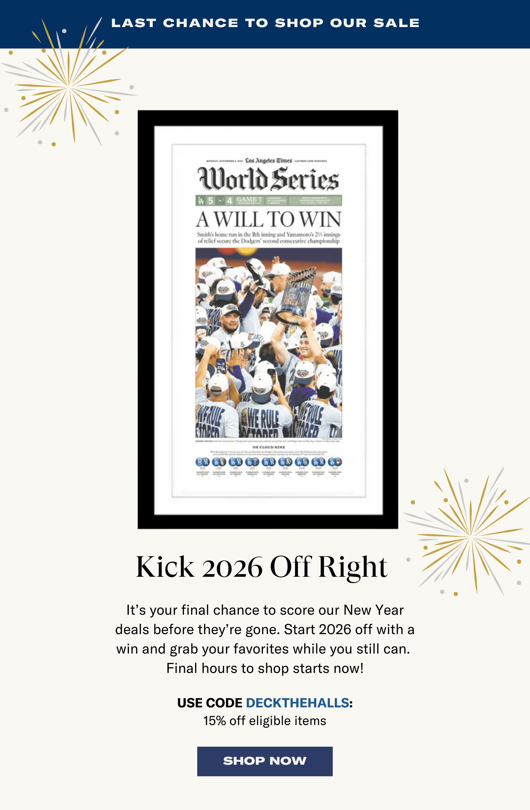 LAST CHANCE TO SHOP OUR SALE | Kick 2026 off right