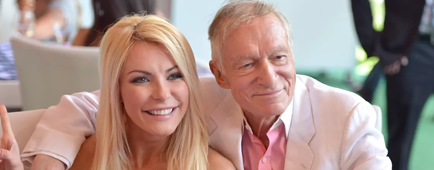 Crystal and Hugh Hefner