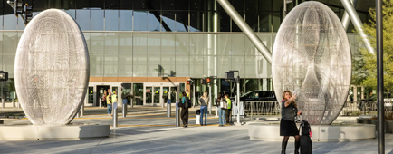 The new terminal at Hollywood Burbank Airport has officially opened to passengers.