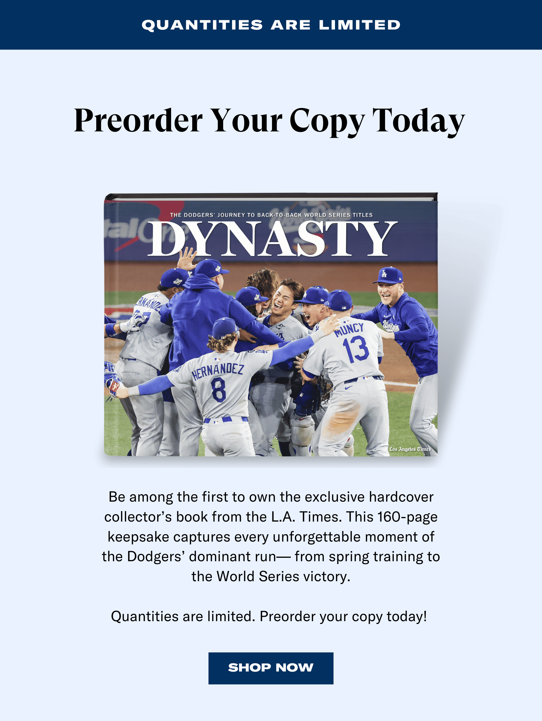 Quantities are limited - Preorder Your Copy Today