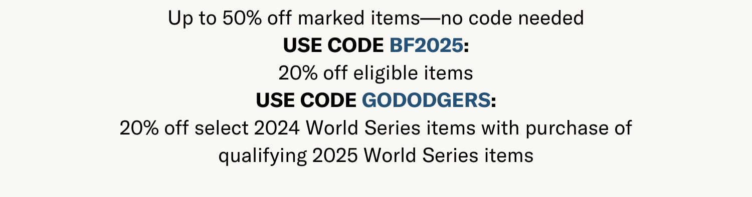 Up to 50% off marked items - no code needed