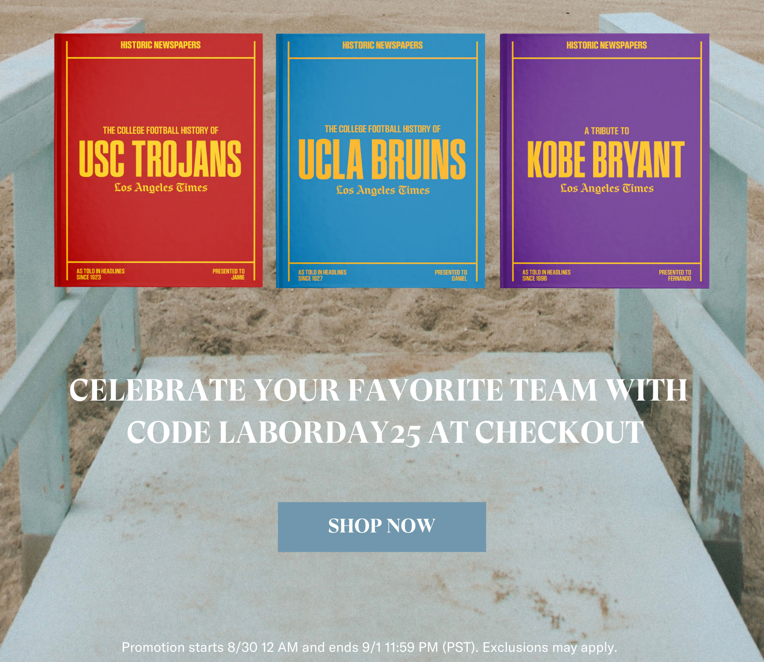Celebrate your favorite team with code LABORDAY25 at checkout