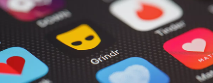 The Grindr app logo 