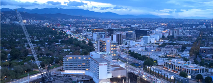 Aerial view of One Beverly Hills site Aerial view of One Beverly Hills site