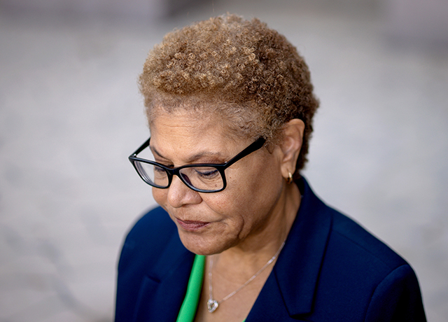 Photo of L.A.'s mayor, Karen Bass
