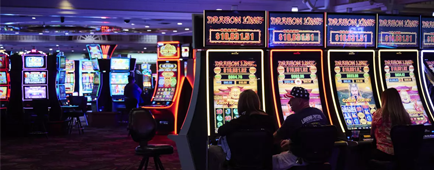 People gamble at Primm Valley Casino Resorts in July 2025.