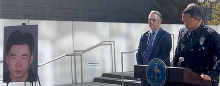 LAPD Deputy Chief Alan Hamilton outside LAPD headquarters LAPD Deputy Chief Alan Hamilton outside LAPD headquarters