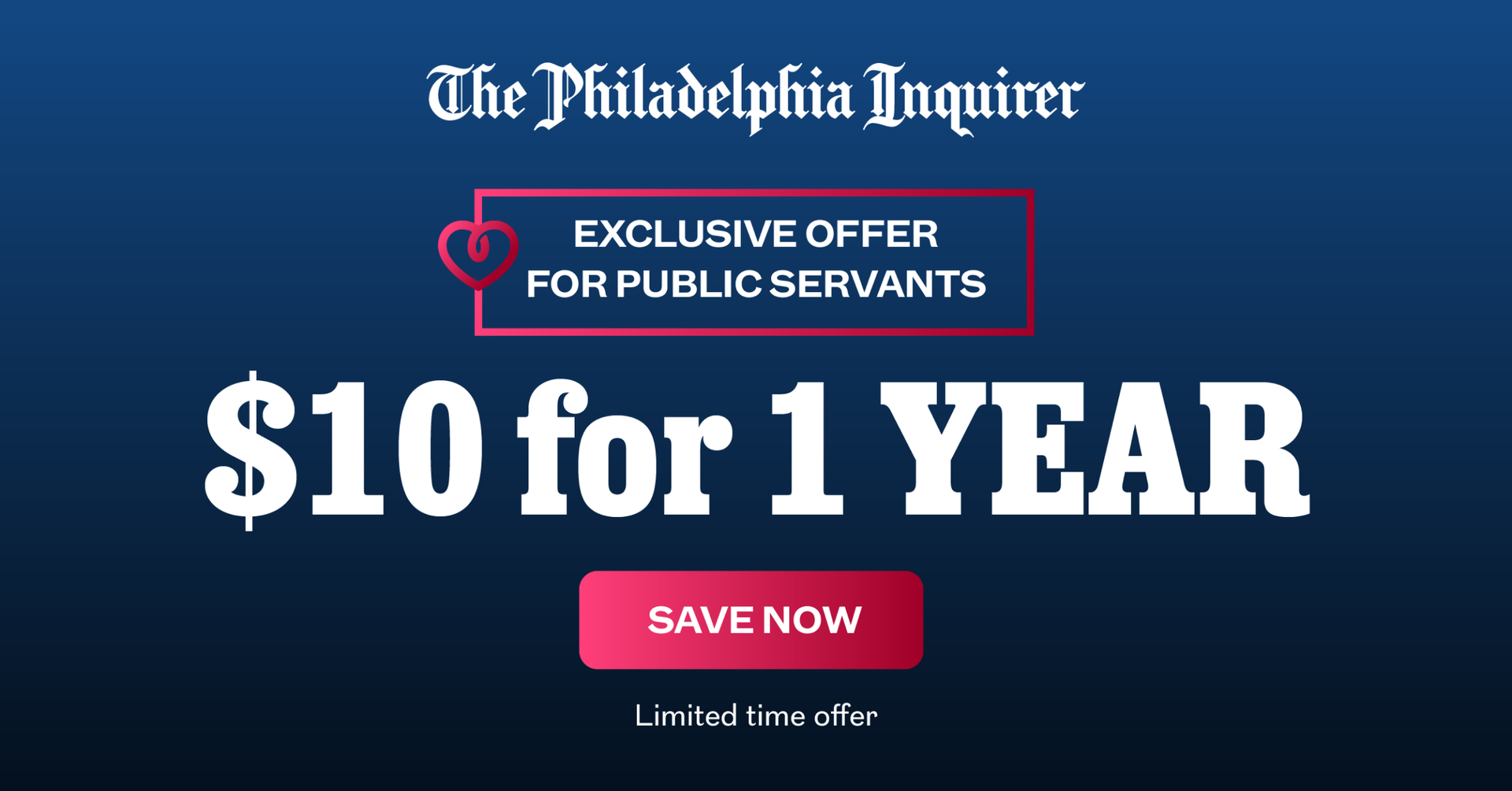 The Philadelphia Inquirer: $10 for 1 Year